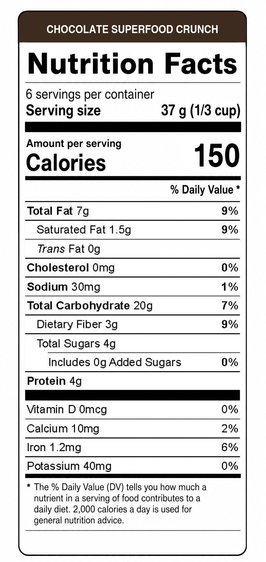 Chocolate Superfood Crunch